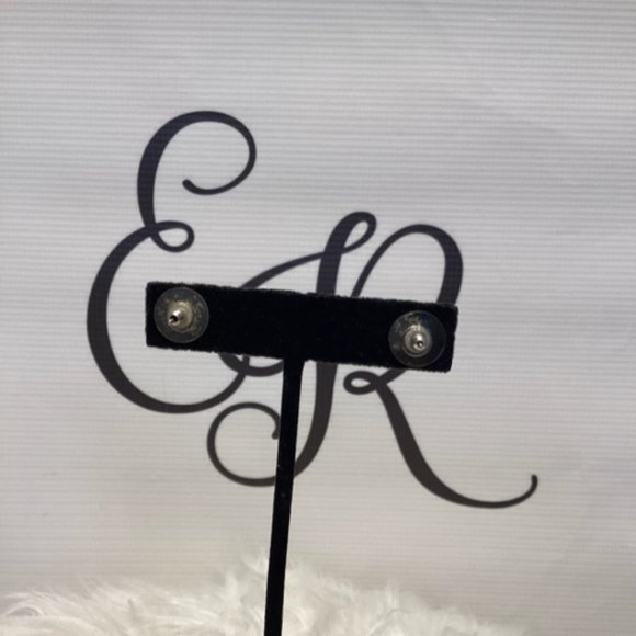 David Yurman Silver Topaz Cookie Stud  Earrings - Picture 3 of 8